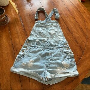 United Colors of Benetton Light Blue Denim Overalls